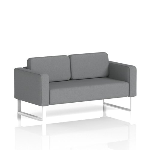 Brixworth Sofa 2 Seater With White Legs In Synergy Fabric - Partner