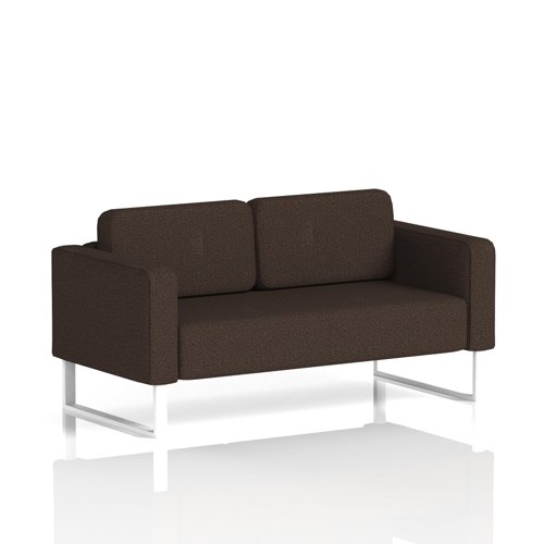 Brixworth Sofa 2 Seater With White Legs In Synergy Fabric - Wed