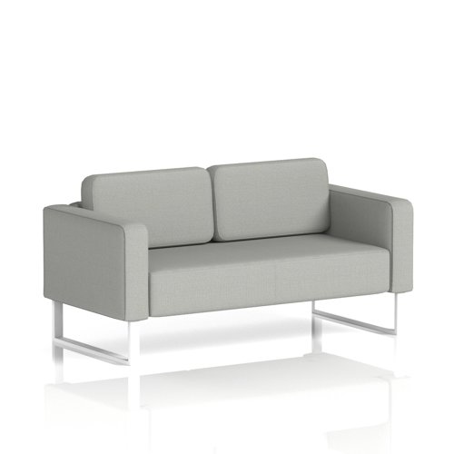 Brixworth Sofa 2 Seater With White Legs In Sumi Fabric - Tokyo