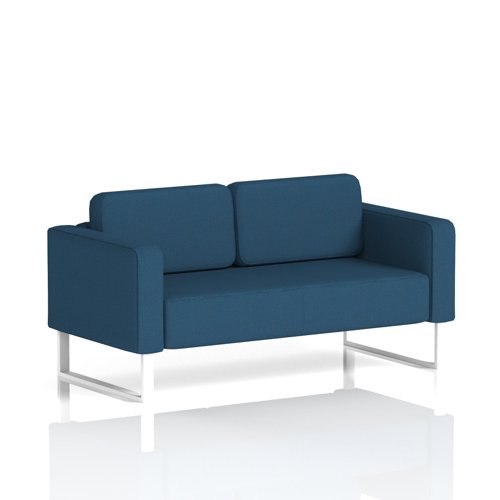 Brixworth Sofa 2 Seater With White Legs In Sumi Fabric - Uto