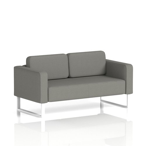 Brixworth Sofa 2 Seater With White Legs In Yoredale Fabric - Hardraw