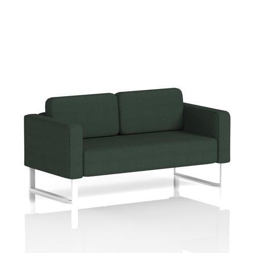 Brixworth Sofa 2 Seater With White Legs In Yoredale Fabric - Ingleton