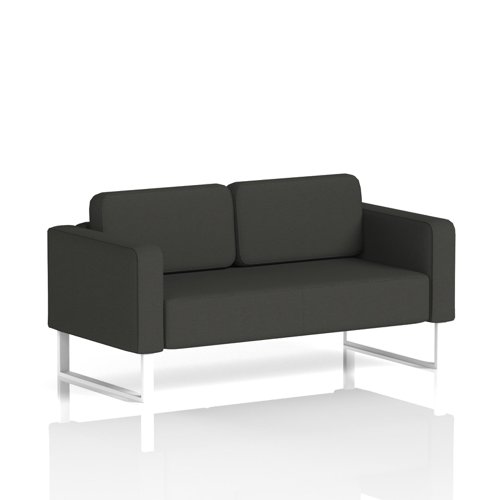 Brixworth Sofa 2 Seater With White Legs In Yoredale Fabric - Leyburn