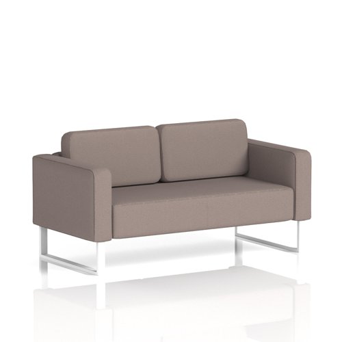 Brixworth Sofa 2 Seater With White Legs In Yoredale Fabric - Settle