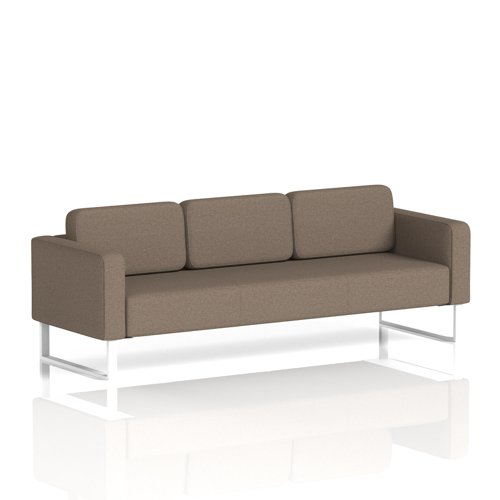 Brixworth Sofa 3 Seater With White Legs In X2 Fabric - Theory