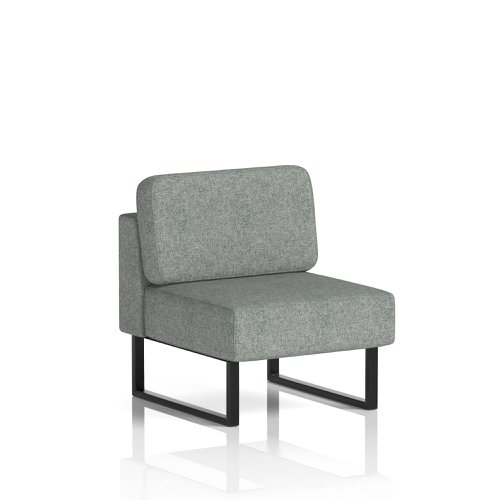 Brixworth Modular Seating Central Unit With Black Legs In Rivet Fabric - Prime