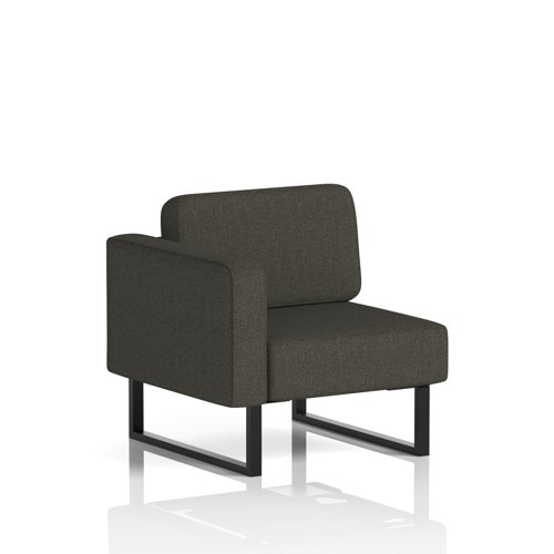 Brixworth Modular Seating Right Unit With Black Legs In Main Line Flax Fabric - Temple