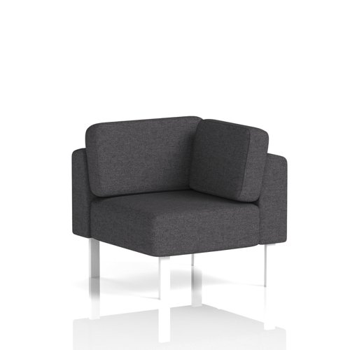 Brixworth Modular Seating Corner Unit With White Legs In X2 Fabric - Arithmetic