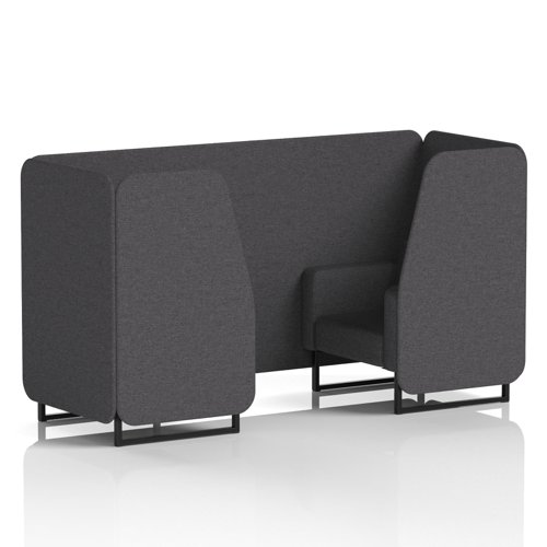 Brixworth 2 Seater Booth With Black Legs In X2 Fabric - Arithmetic Panels And Sofa