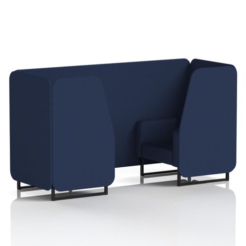 Brixworth 2 Seater Booth With Black Legs In Synergy Fabric - Alike Panels And Sofa