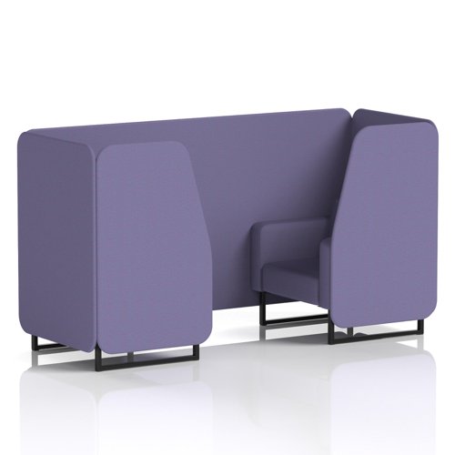 Brixworth 2 Seater Booth With Black Legs In Synergy Fabric - Order Panels And Sofa