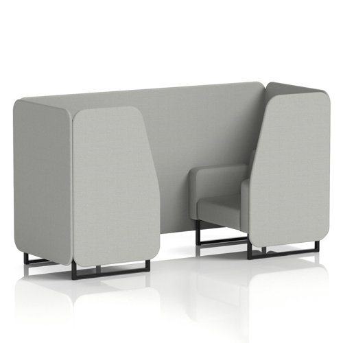 Brixworth 2 Seater Booth With Black Legs In Sumi Fabric - Tokyo Panels And Sofa