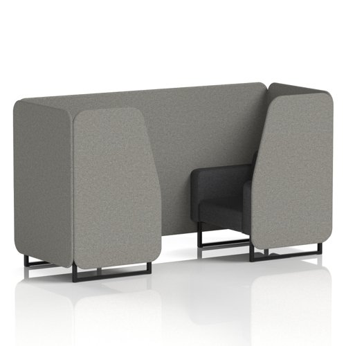 Brixworth 2 Seater Booth With Black Legs In X2 Fabric - Number Panels And Arithmetic Sofa