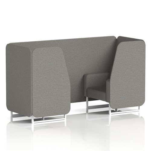 Brixworth 2 Seater Booth With White Legs In X2 Fabric - Number Panels And Sofa