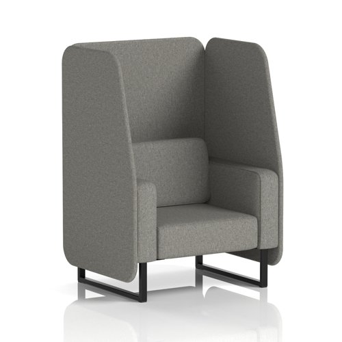 Brixworth 1 Seater Open Booth With Black Legs In X2 Fabric - Number Panels And Sofa