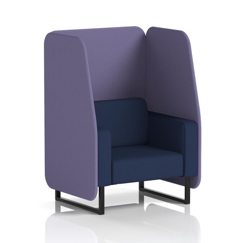Brixworth 1 Seater Open Booth With Black Legs In Synergy Fabric - Order Panels And Alike Sofa