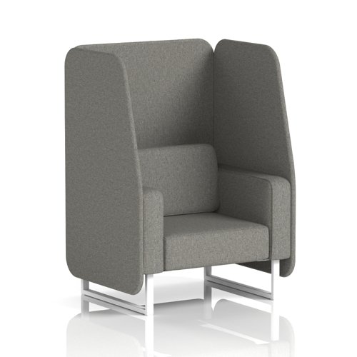 Brixworth 1 Seater Open Booth With White Legs In X2 Fabric - Number Panels And Sofa