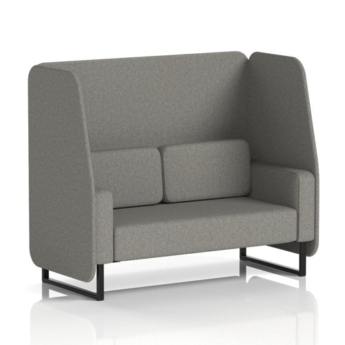 Brixworth 2 Seater Open Booth With Black Legs In X2 Fabric - Number Panels And Sofa