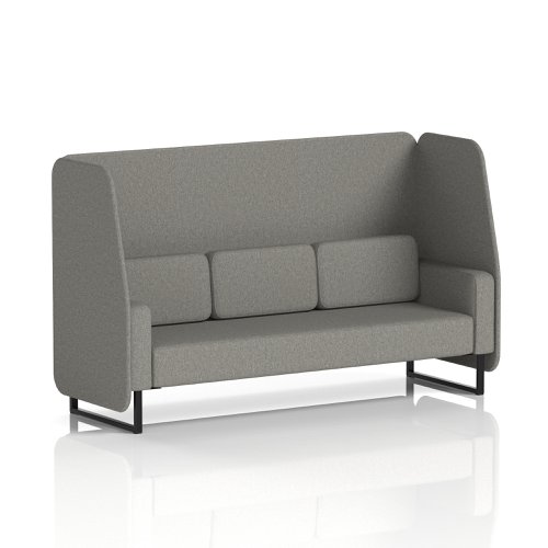 Brixworth 3 Seater Open Booth With Black Legs In X2 Fabric - Number Panels And Sofa