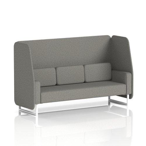 Brixworth 3 Seater Open Booth With White Legs In X2 Fabric - Number Panels And Sofa