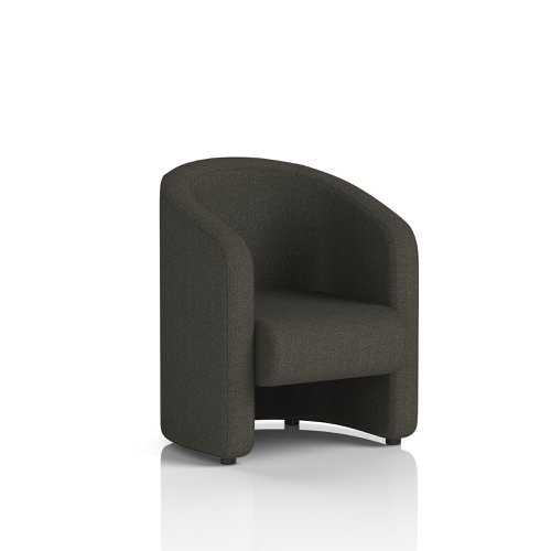 Lamport Armchair With Black feet In Main Line Flax Fabric - Temple