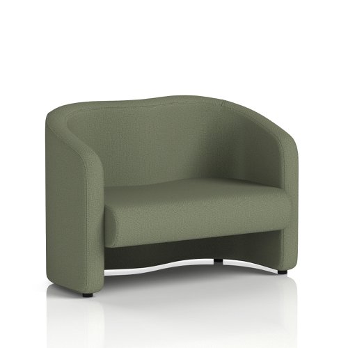 Lamport Sofa 2 Seater With Black Feet In Main Line Flax Fabric - Monument