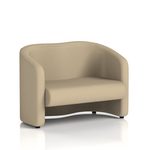 Lamport Sofa 2 Seater With Black Feet In Main Line Flax Fabric - Upminster | SF002364 | Dynamic