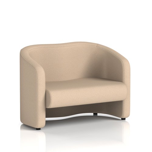 Lamport Sofa 2 Seater With Black Feet In Synergy Fabric - Affix