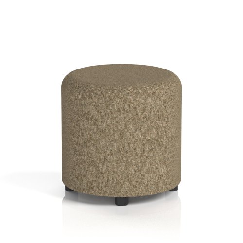 Harlestone Small Round Stool In Main Line Flax Fabric - Bank Body And Top