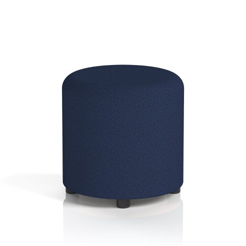 Harlestone Small Round Stool In Synergy Fabric - Alike Body And Top