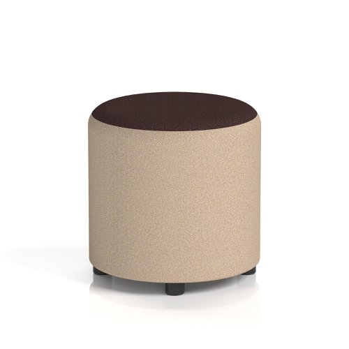 Harlestone Small Round Stool In Synergy Fabric - Affix Body Wed Top