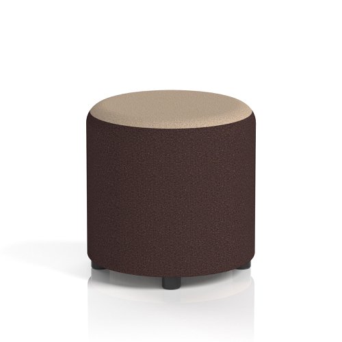 Harlestone Small Round Stool In Synergy Fabric - Wed Body Affix Top