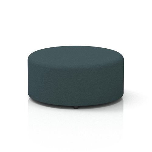 Harlestone Large Round Stool In X2 Fabric - Polygon Body And Top