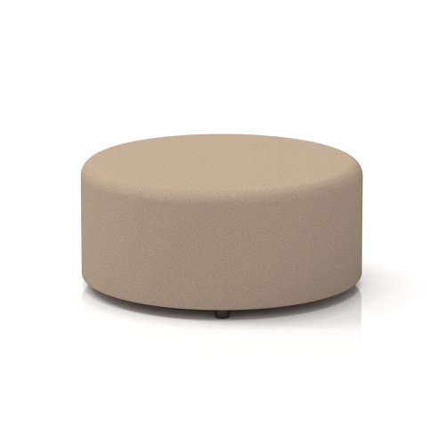 Harlestone Large Round Stool In Synergy Fabric Affix Body And Top