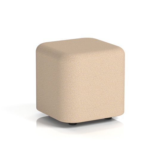 Harlestone Small Square Stool In Synergy Fabric Affix Body And Top