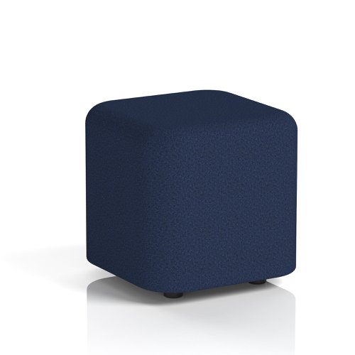 Harlestone Small Square Stool In Synergy Fabric Alike Body And Top