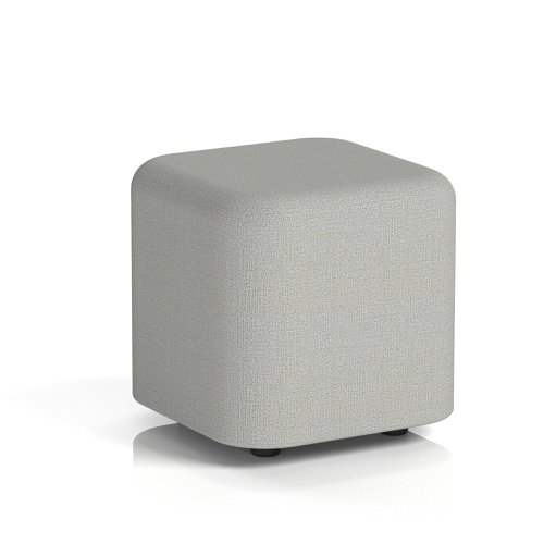 Harlestone Small Square Stool In Sumi Fabric - Tokyo Body And Top