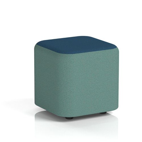 Harlestone Small Square Stool In Sumi Fabric - Handa Body Uto Top