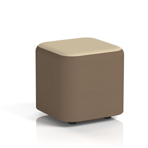 Harlestone Small Square Stool In Sumi Fabric - Osaka Body Zen Top