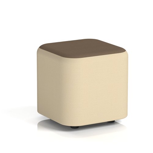 Harlestone Small Square Stool In Sumi Fabric - Zen Body Osaka Top