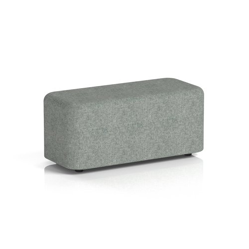 Harlestone Small Rectangular Stool In Rivet Fabric - Prime Body And Top