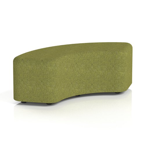 Harlestone 90 Degree Stool In Rivet Fabric - Olive Body And Top