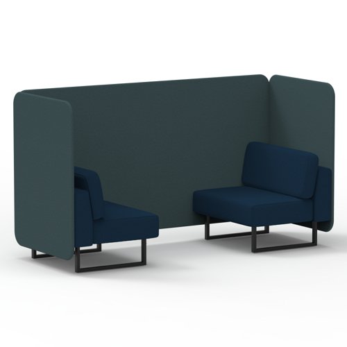 Brixworth 2 Seater Bench Booth With Black Legs In X2 Fabric Polygon Panels And Calculus Sofa Brixworth 2 Seater Bench Booth With Black Legs In X2 Fabric Polygon Panels And Calculus Sofa