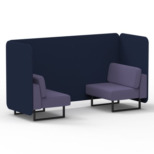 Brixworth 2 Seater Bench Booth With Black Legs In Synergy Fabric Alike Panels And Order Sofa