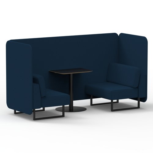 Brixworth 2 Seater Bench Booth With Black Legs And Black Table With Black Leg In X2 Fabric Calculus Panels And Sofa Brixworth 2 Seater Bench Booth With Black Legs And Black Table With Black Leg In X2 Fabric Calculus Panels And Sofa