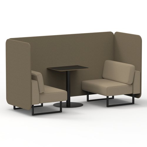 Brixworth 2 Seater Bench Booth With Black Legs And Black Table With Black Leg In Main Line Flax Fabric Bank Panels And Upminster Sofa Brixworth 2 Seater Bench Booth With Black Legs And Black Table With Black Leg In Main Line Flax Fabric Bank Panels And Upminster Sofa
