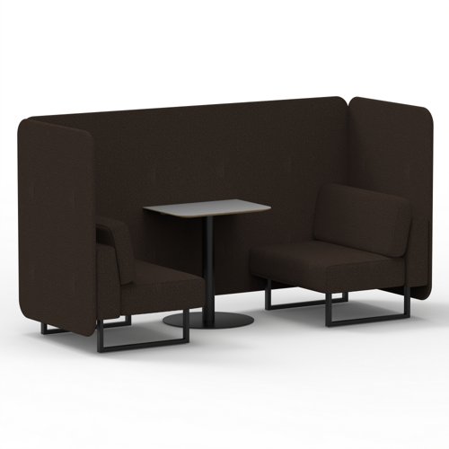 Brixworth 2 Seater Bench Booth With Black Legs And Grey Table With Black Leg In Synergy Fabric Wed Panels And Sofa Brixworth 2 Seater Bench Booth With Black Legs And Grey Table With Black Leg In Synergy Fabric Wed Panels And Sofa