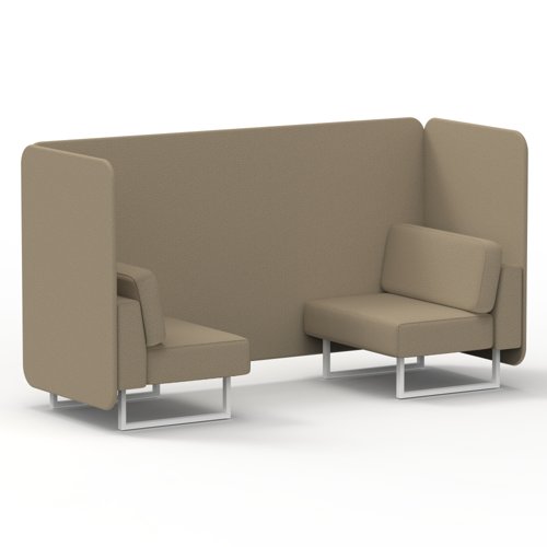 Brixworth 2 Seater Bench Booth With White Legs In Main Line Flax Fabric Upminster Panels And Sofa Brixworth 2 Seater Bench Booth With White Legs In Main Line Flax Fabric Upminster Panels And Sofa