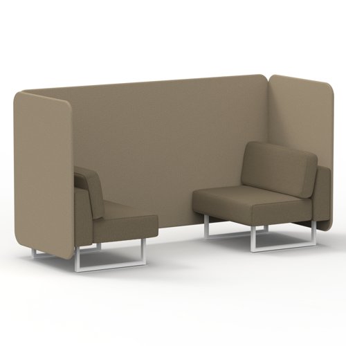 Brixworth 2 Seater Bench Booth With White Legs In Main Line Flax Fabric Upminster Panels And Bank Sofa Brixworth 2 Seater Bench Booth With White Legs In Main Line Flax Fabric Upminster Panels And Bank Sofa