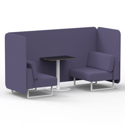 Brixworth 2 Seater Bench Booth With White Legs And Black Table With White Leg In Synergy Fabric Order Panels And Sofa Brixworth 2 Seater Bench Booth With White Legs And Black Table With White Leg In Synergy Fabric Order Panels And Sofa